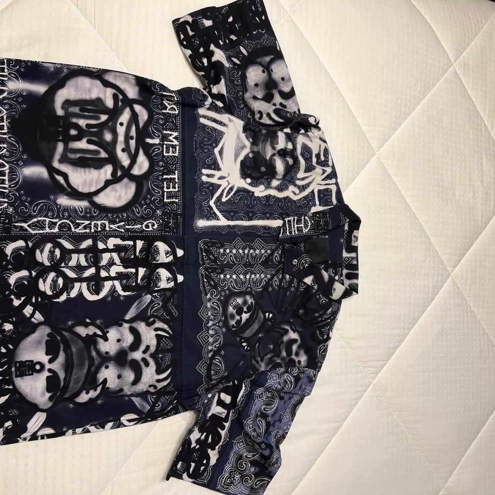 Givenchy Black and White Graphic Shirt